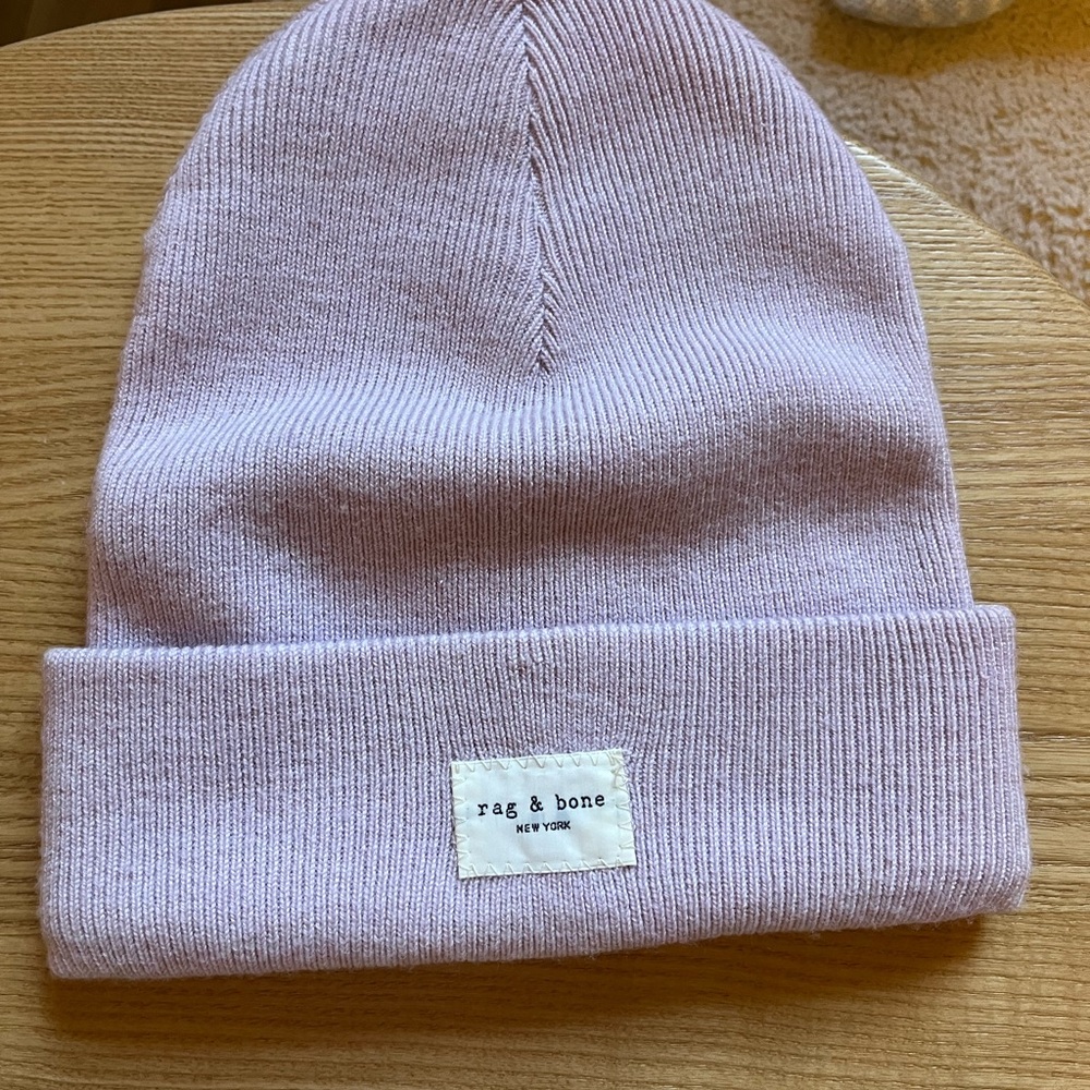 Rag & Bone Wool Addison Beanie Lilac 💜